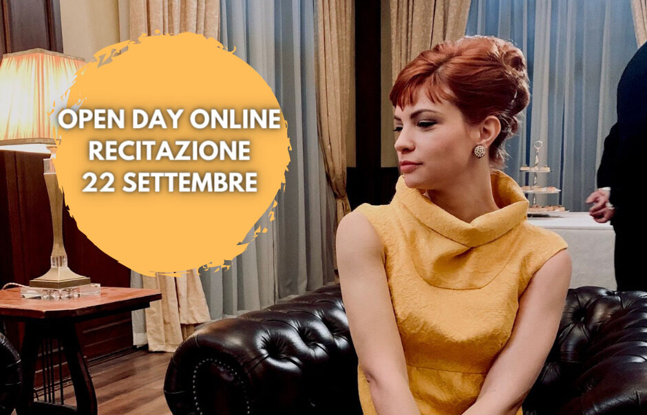 Prenota il tuo posto all’open day online per la scuola di recitazione!
